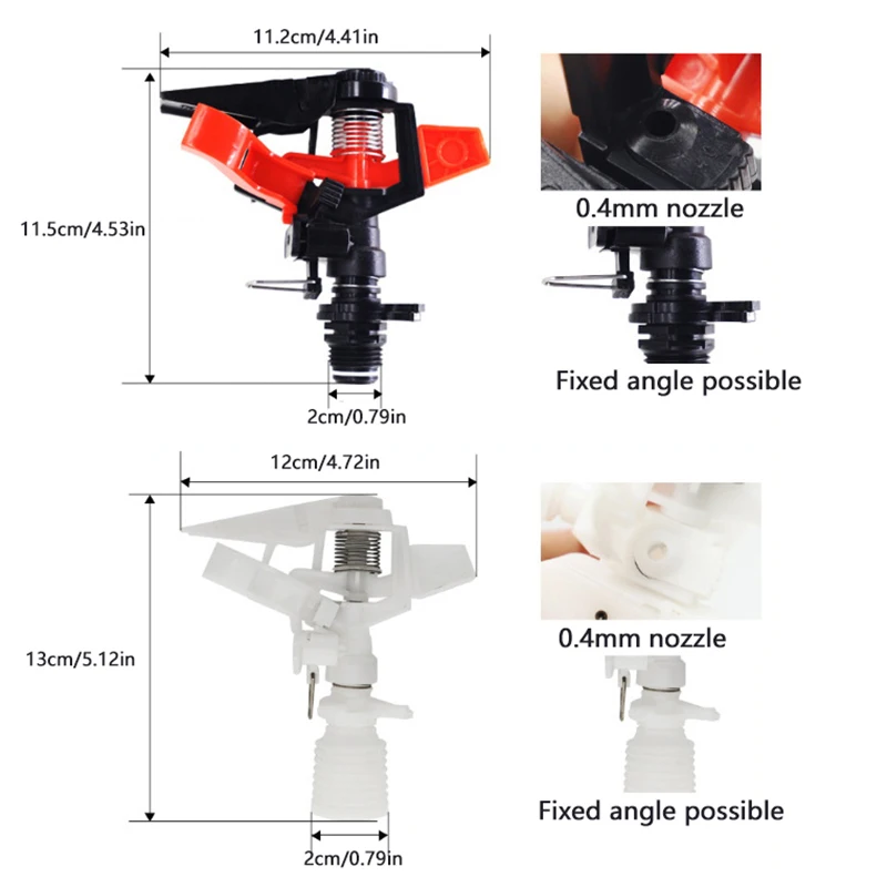 360 degree automatic rotating rocker arm sprinkler irrigation atomizing sprinkler lawn garden sprinkler