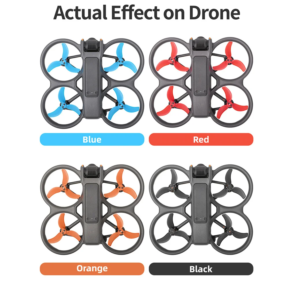 مروحة شفرة بديلة لـ DJI Avata 2 ، قطع غيار ، ملحقات مروحية ، طائرة بدون طيار ، 4 من من من من من من نوع DJI Avata 2