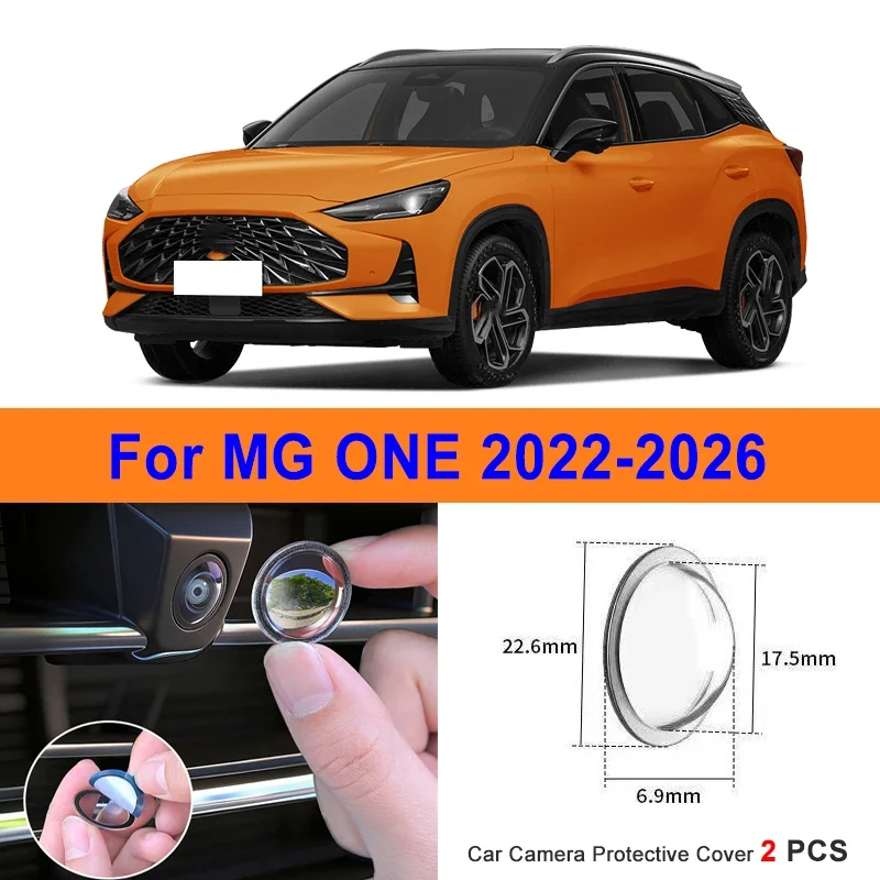 

360 Reverse Image Car Camera Cover Anti-Scratch PC Lens Protector Stickers For MG ONE 2022-2026 2Pcs