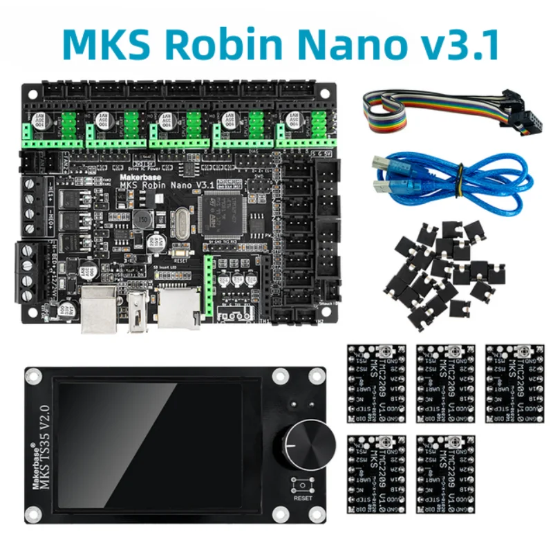 MKS Robin Nano V3.1 3D Printer Parts Control Board Motherboard 32bit  TS35 Touch Screen with TMC2225 TMC2209 Motor Driver parts