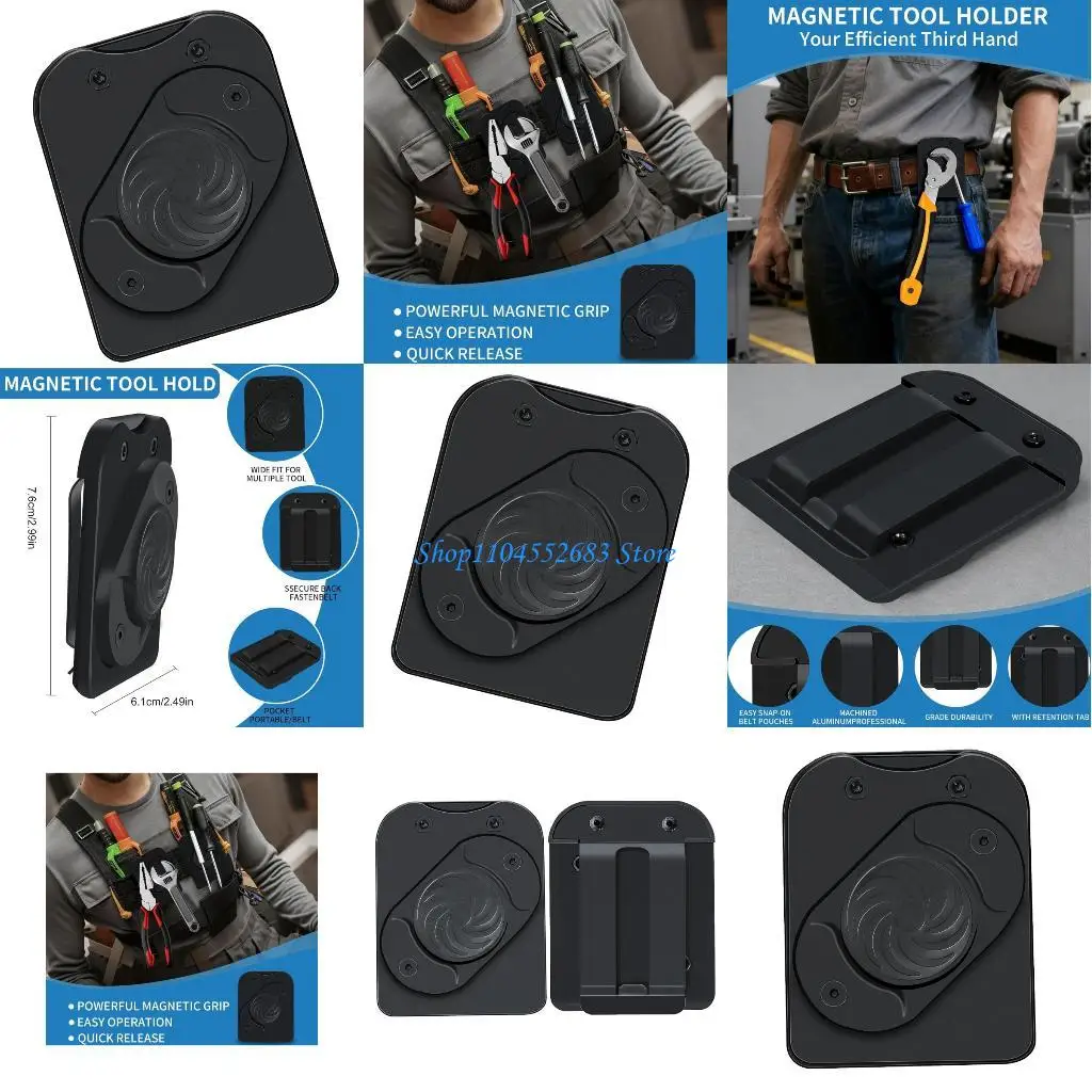 

Y6GD Easy Attach Tool Holder for Belts and Pants Hold Drill Wrenches Pliers Providing Strong Grip
