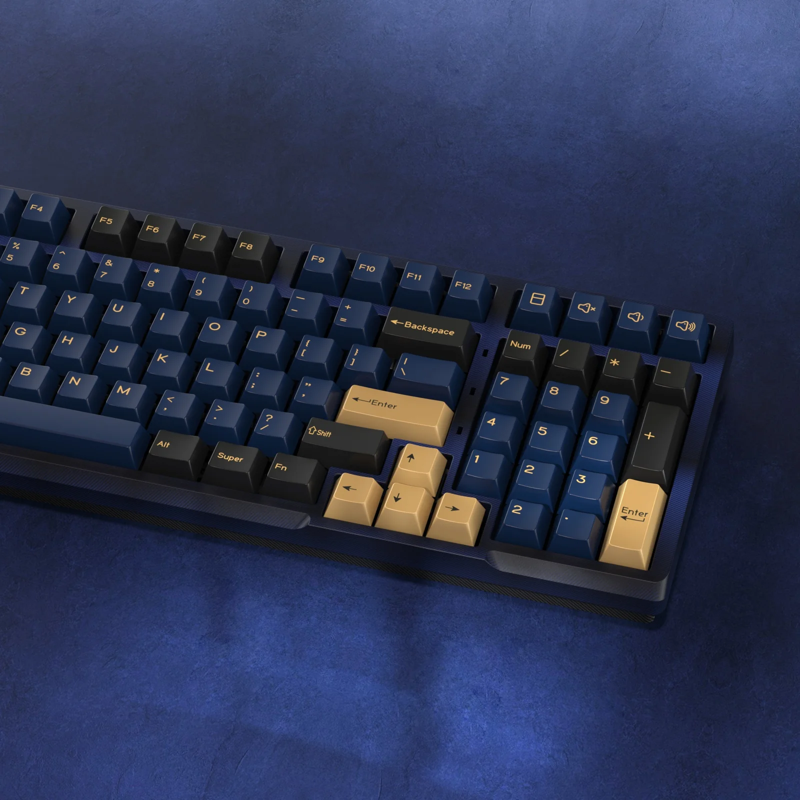 Imagem -06 - Kbdiy-gmk Samurai Azul Keycap Perfil Cereja Tiro Duplo Pbt Iso Keycaps para Gamer Kit de Teclado Mecânico Gaming Point