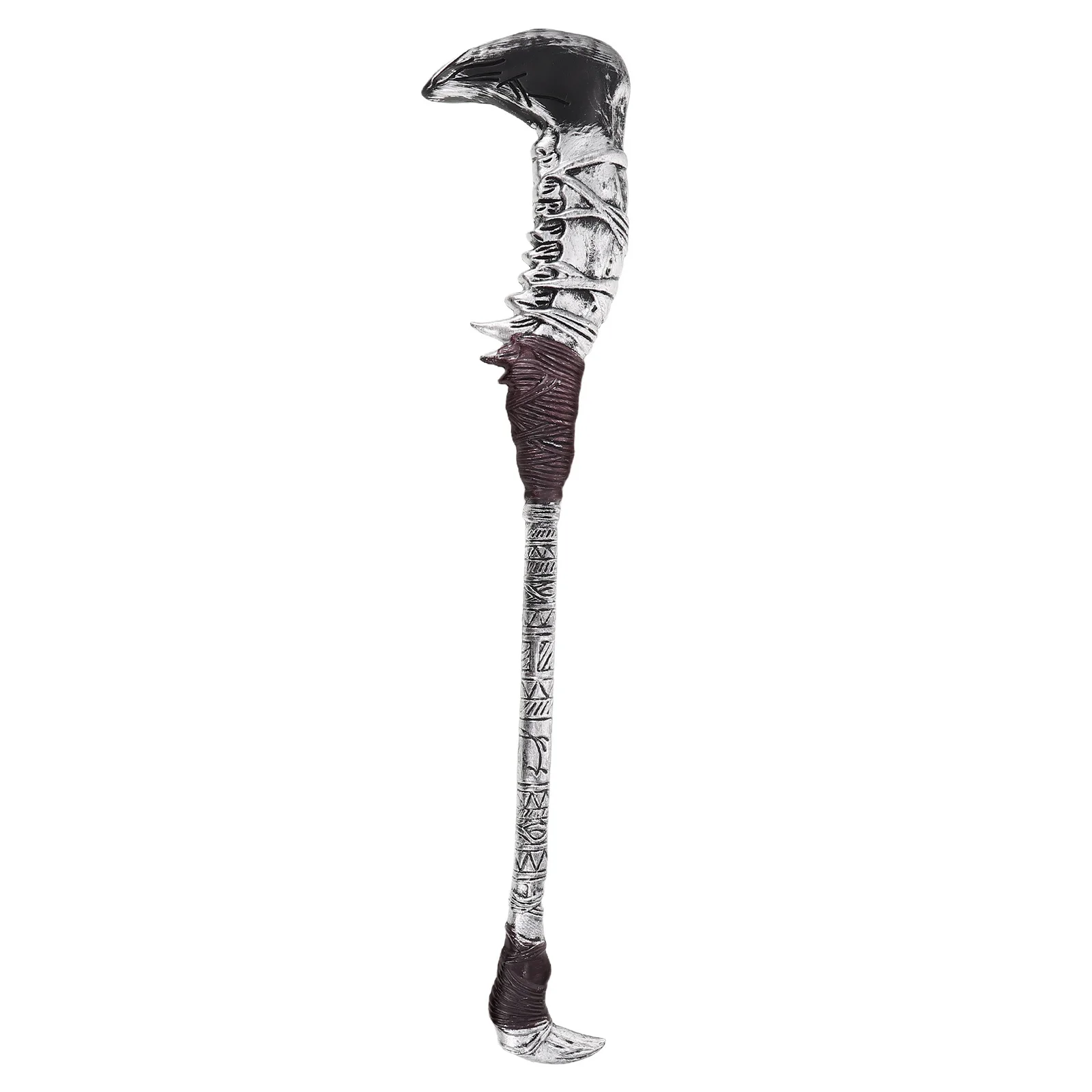 

Jagged Scythe Prop Lightweight Durable Realistic Halloween Costume For Adults Party Convention Role Play Accessory