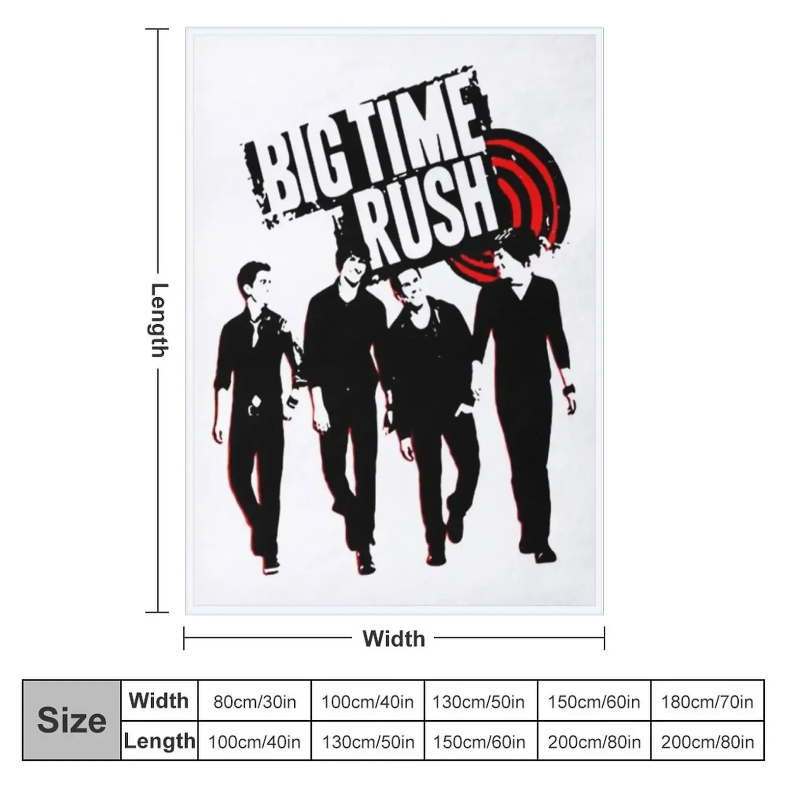 Big Time Rush Band Throw Blanket Summer warm winter Furry Blankets