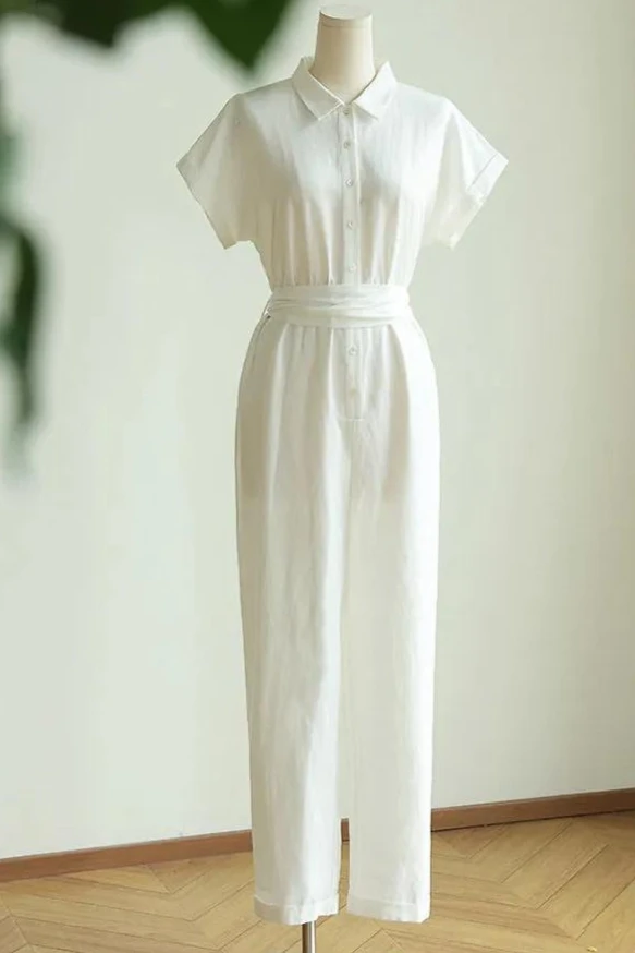 

Летний женский комбинезон 2026: повседневный комбинезон на шнуровке