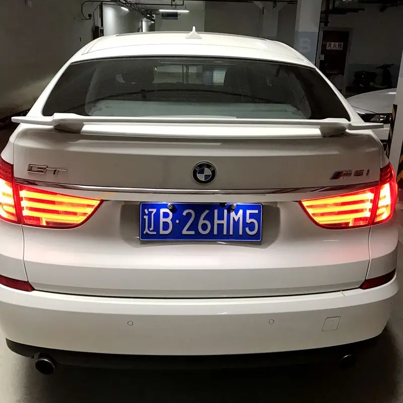 For BMW 5 Series Gt F07 Spoiler ABS Material Car Rear Wing Primer Color Rear Spoiler For BMW GT Style 530d 535d 535i 550i Spoile