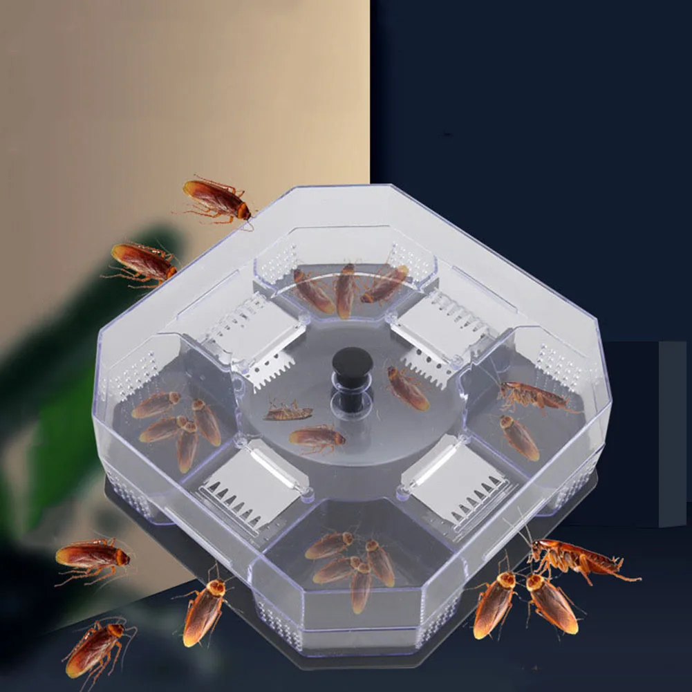 Cockroach Trap Box Cockroach Insect Pets Catcher Killer Anti Cockroaches Reusable Killer Bait Box