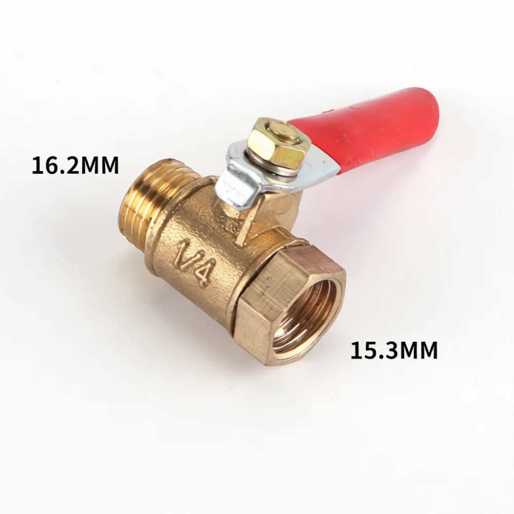 High Pressure Brass Ball Valve Manual Handle Threaded Interface Pipe Fitting Pneumatic Water Control Industrial Component