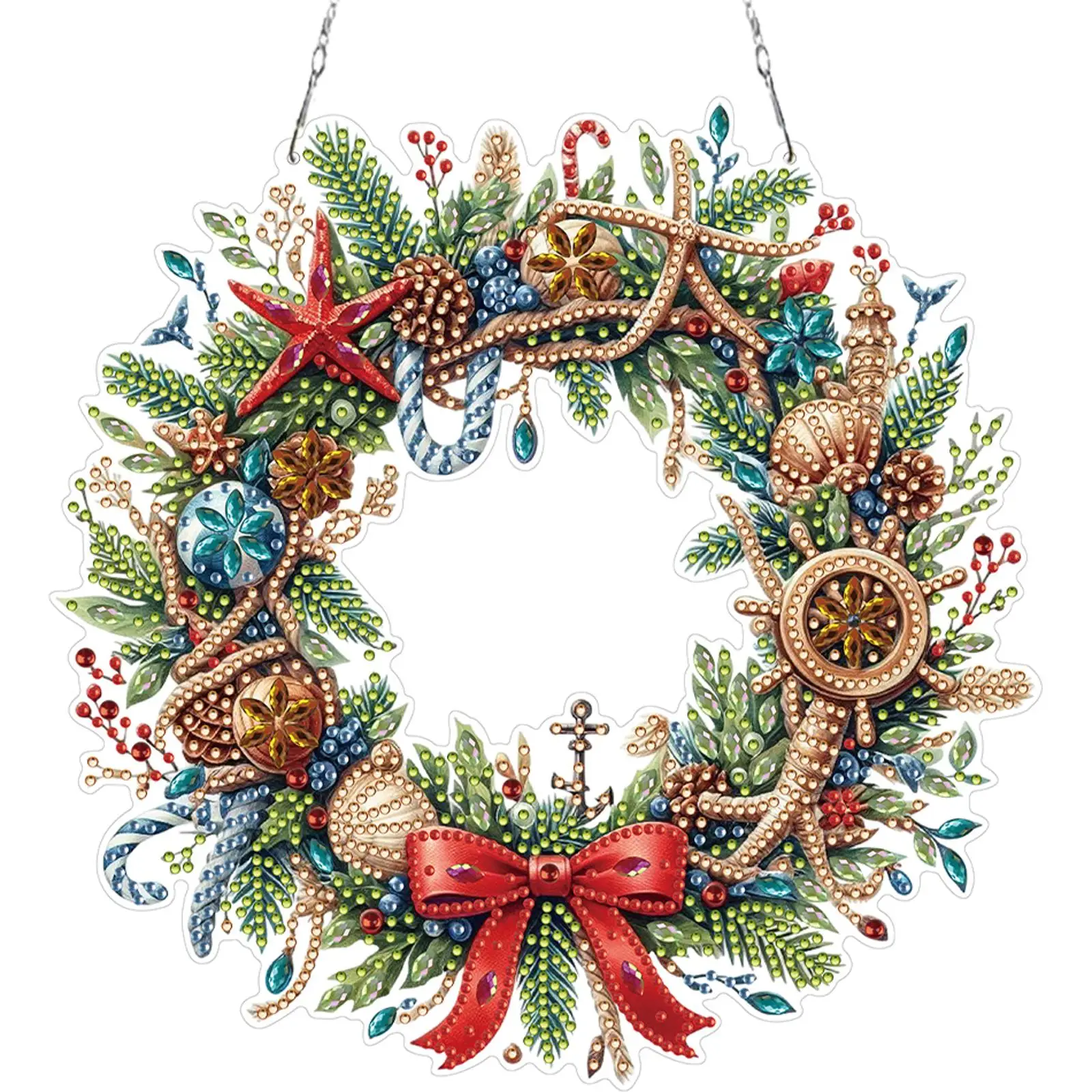 

Новогодний 2D плоский DIY набор для алмазной мозаики: подвески для окон, алмазная живопись, декор для дома и окон