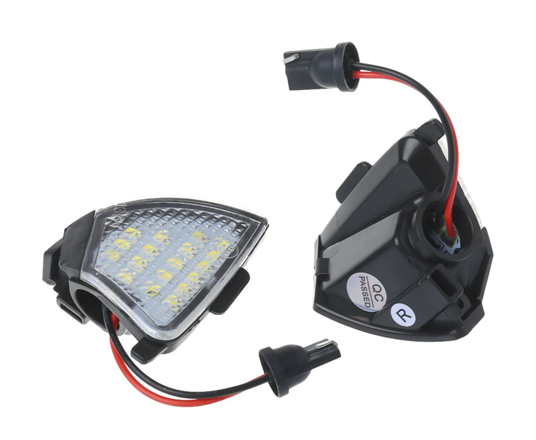 2x For Vw Passat B5.5 B6 Jetta 5 Sharan Golf 5 Gti Konijn Eos Skoda Superb Led Side Achteruitkijkspiegel Floor grond Lamp