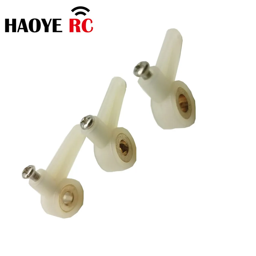 Haoye 5 Pcs Steering Single Arms 1/2 Arm With Screw For RC Airplanes Parts Electric Planes Foam Model Replacement Accessories