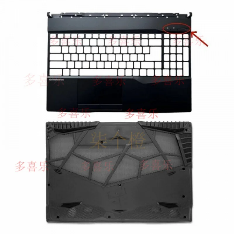 

QQ For MSI GL65 GP65 Laptop Upper Case Palmrest Cover/Bottom Base Cover Lower Case