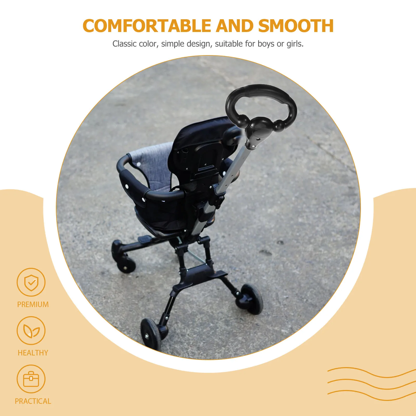 

Plastic Push Rod Handle for Toddler Tricycle Kids Stroller Accessories Children Tricycle Handle Baby Stroller HandleReusable