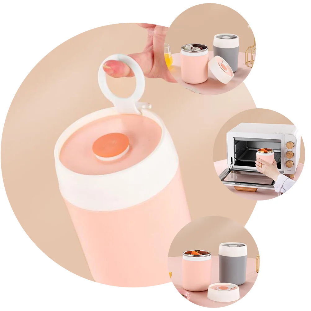 

Insulated Soup Cup Cups with Spoon Stainless Steel Mug Thermal Child Sealing Milk