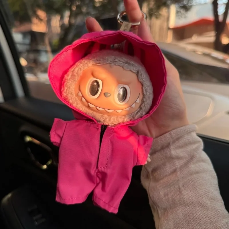 سترة واقية جديدة من لابوبو لملابس الدمى القطيفة الصغيرة مقاس 17 سم، مزينة لألعاب الحفلات والألعاب وهدايا أعياد الميلاد