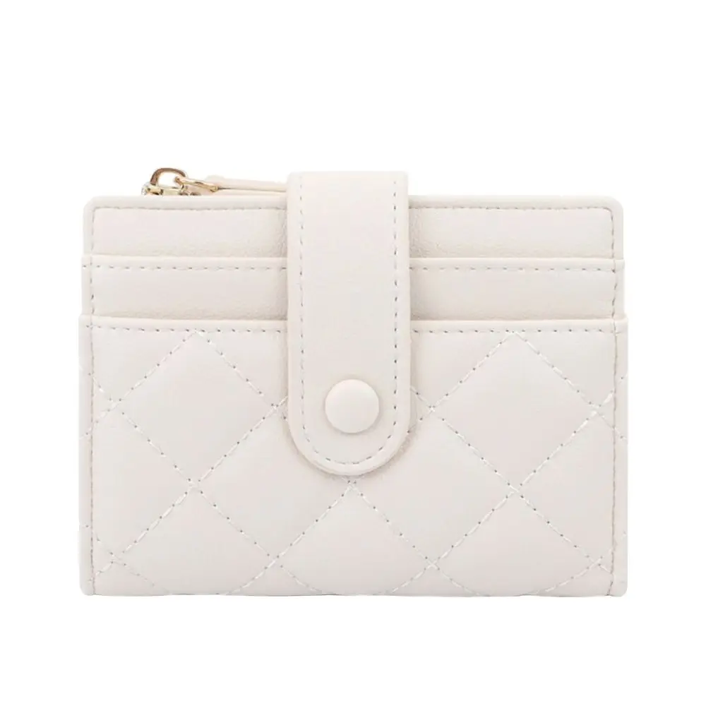 Modische kurze Geldbörse aus PU-Leder mit mehreren Karten, leichte Geldbörse mit Reißverschluss, niedliche Kartentasche mit großer Kapazität