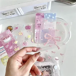 M5 5Holes Candy Heart Pink Series Loose leaf Booklet Detachable PP Storage Inner Bag Inner Page