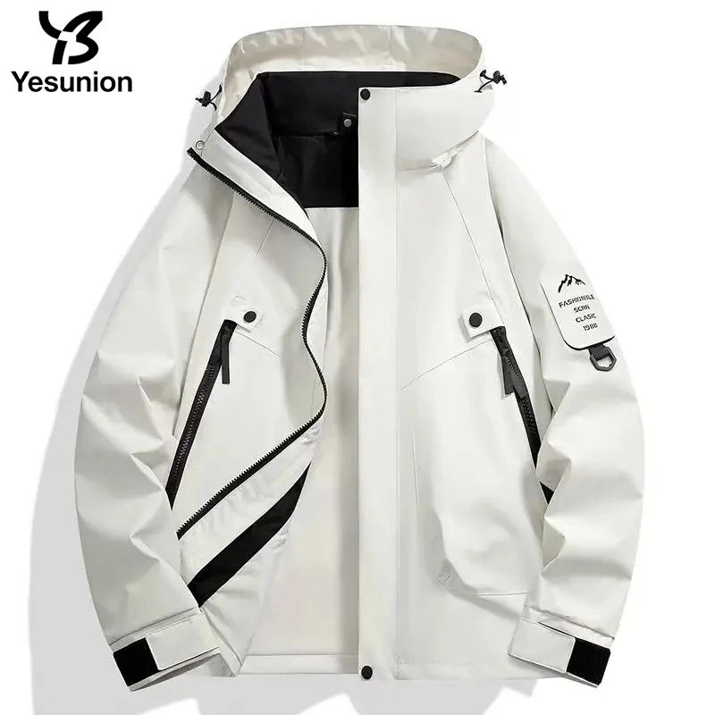 Unisex Waterproof Jacket Camping Trekking Windbreaker Women's Men's Outdoor Windproof Rain Coat Antifouling Hooded Jackets - Image 2