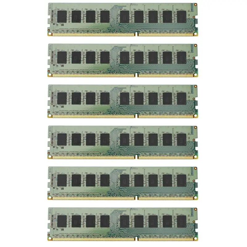 

6X 8 ГБ оперативной памяти 2RX8 1.35V DDR3 PC3L-12800E 1600 МГц 240-контактная ECC Unbuffered RAM для серверов и рабочих станций - ABIU