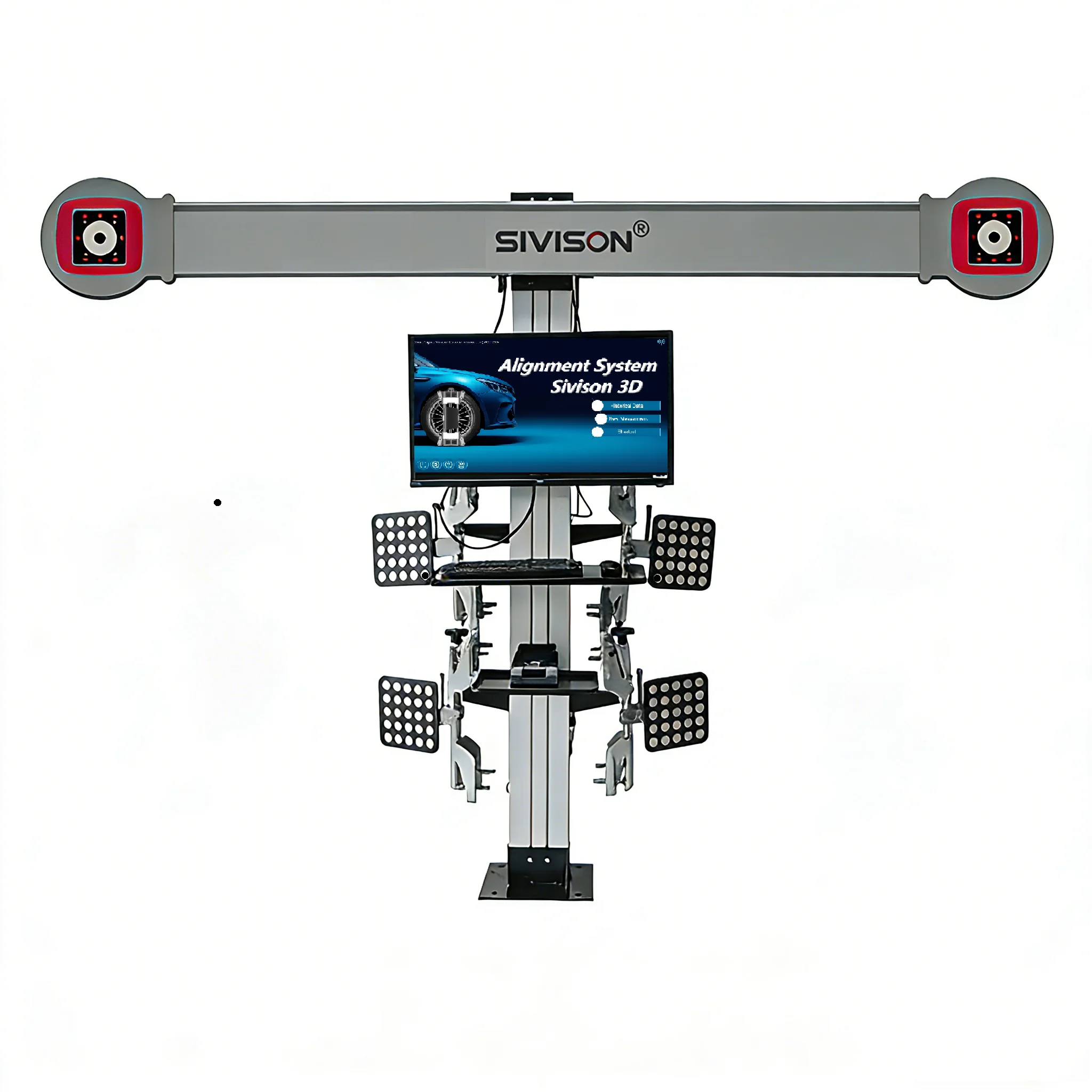 Factory Directly Supply wheel aligner CE certification Manual version single screen wheel alignment machine full set