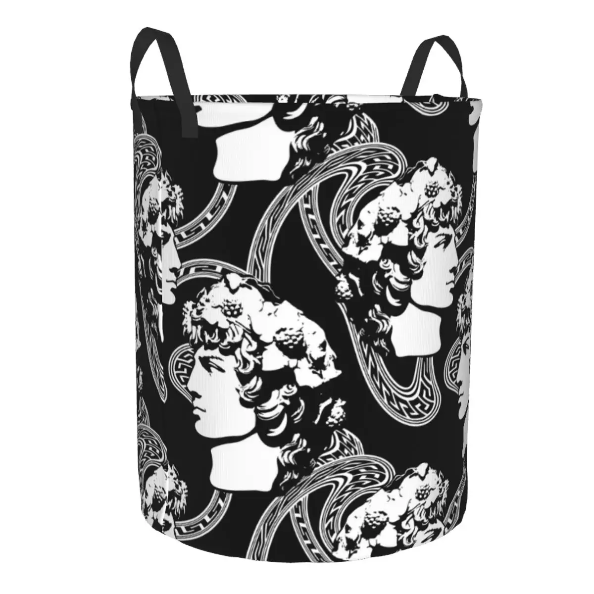 Antinous God Pattern Waterproof Storage Bag Household Dirty Laundry Basket Folding Bucket Clothes Organizer