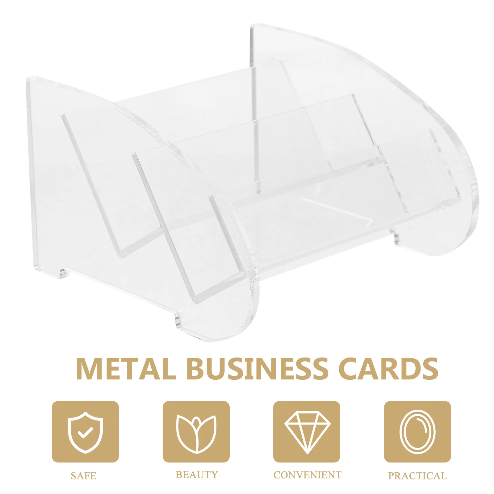 

Multi-layer Business Card Storage Box Acrylic Vertical Holder Desktop