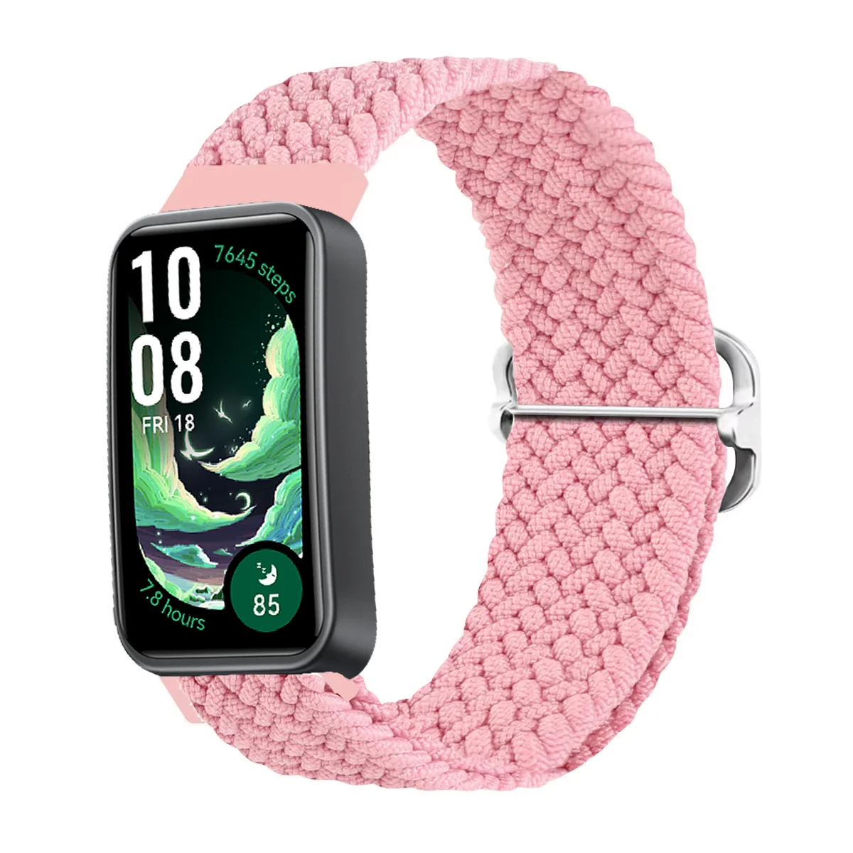 Nylon Braided Loop Strap for Huawei Band 7/8/9/10 Sports Breathable Adjustable Elastic Wristband For Huawei Band 10/9/8 Bracelet