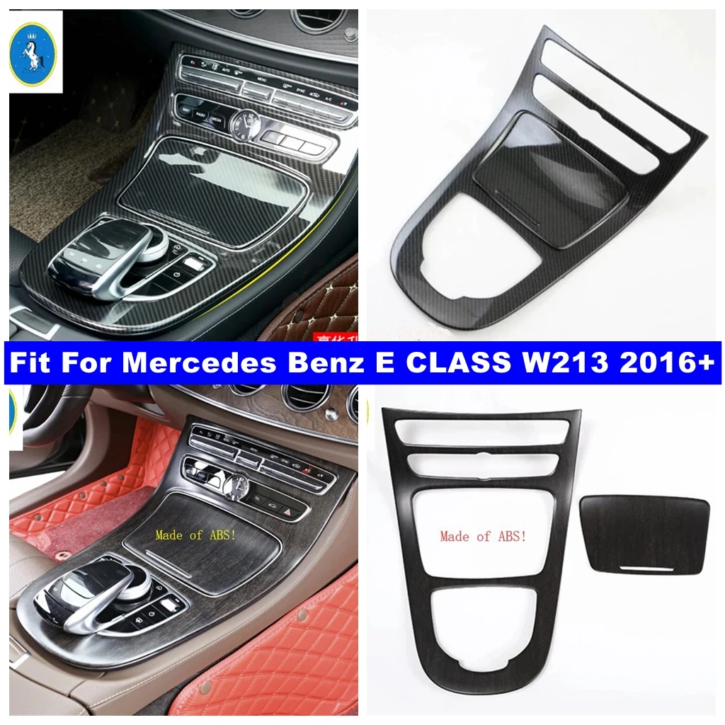 

ABS Auto Center Control Gear Shift Button Panel Decor Cover Trim For Mercedes Benz E CLASS W213 2016 - 2020 Interior Accessories