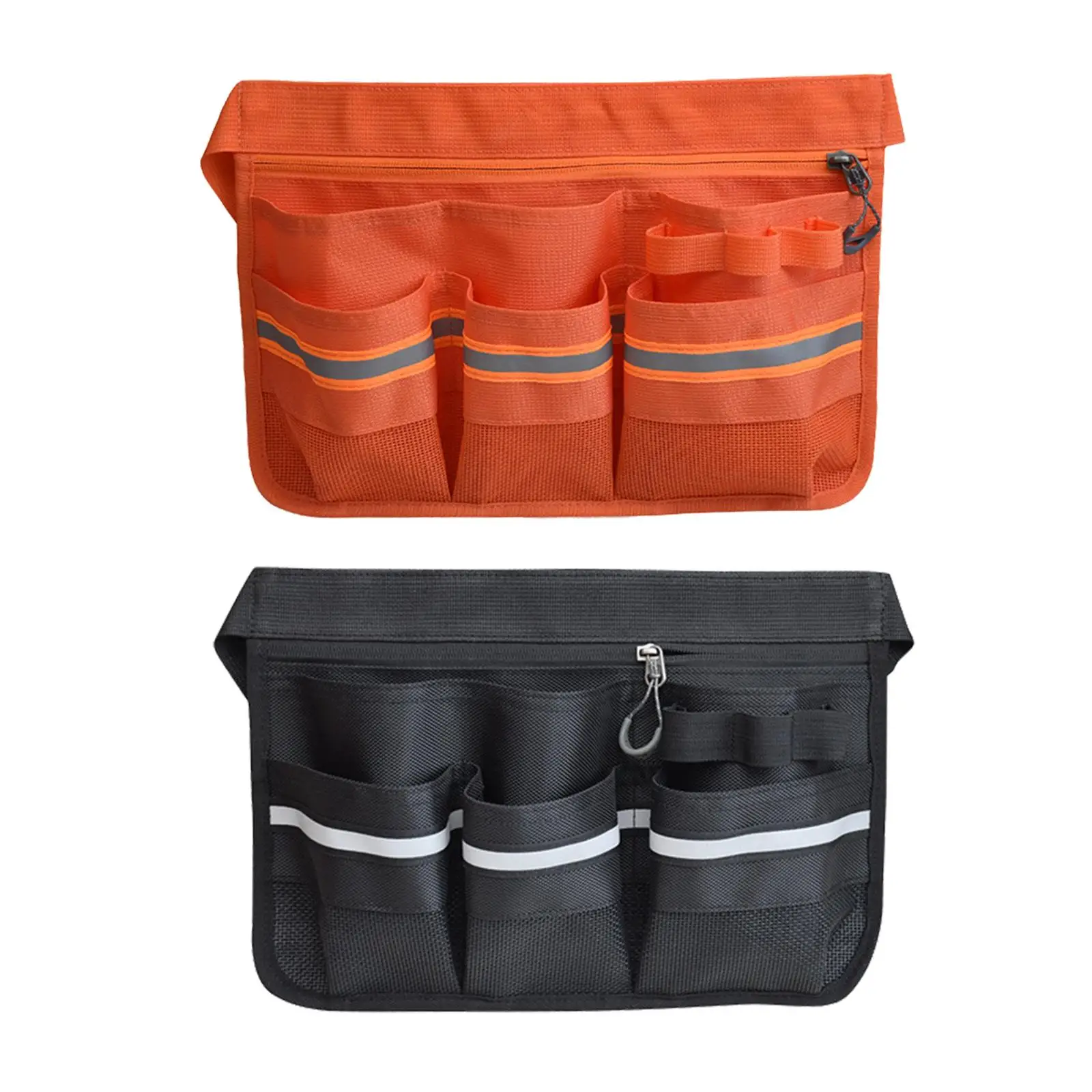 Tool Bag with Pockets Sturdy Waterproof Oxford Cloth Waist Belt Gardener Organizer for Service Cleaning Dining Catering Hotel