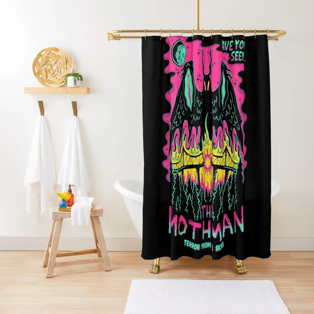 

Mothman Shower Curtain Waterproof Fabric Bathroom For Shower Elegant Bathroom Curtain