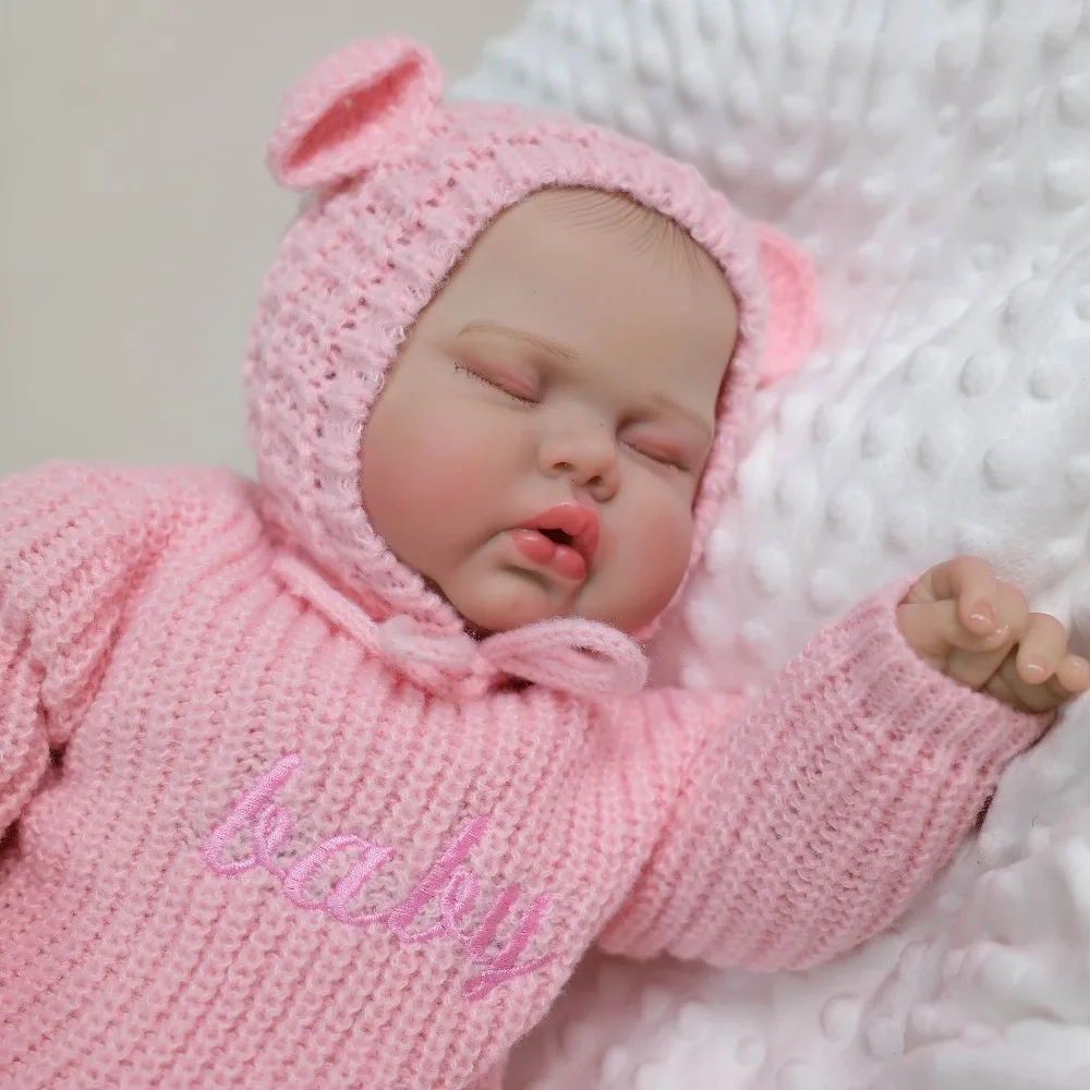 19 ''الوليد المخلل النوم الوليد دمية طفل اليد اللوحة ثلاثية الأبعاد الجلد مع الأوردة المرئية اليدوية تحصيل الفن دمية بيبي تولد من جديد #4