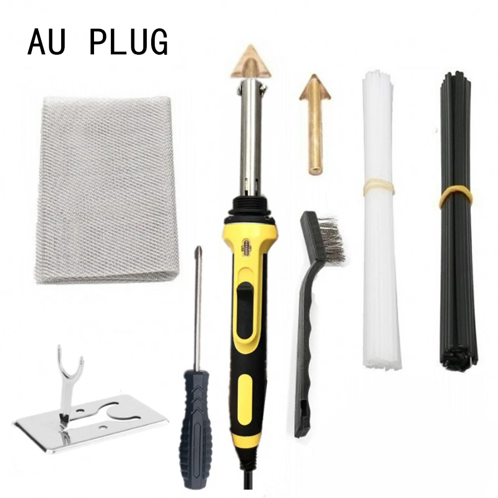 

Become a Thermoplastic Repair Pro – Electric Soldering Iron with PP Welding Rods and English Manual included in Welding Kit