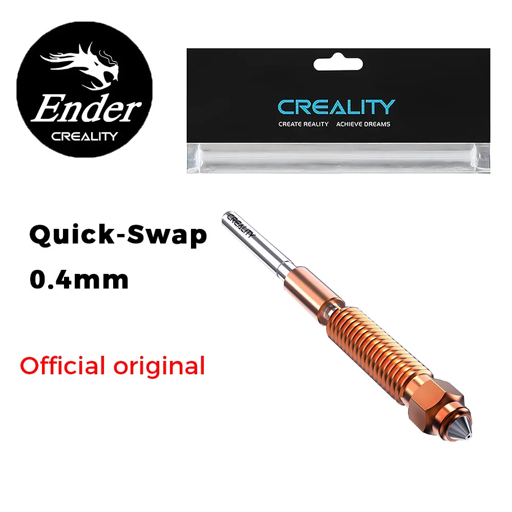 Creality Quick-Swap Nozzle 0.4mm 1pcs for K1C Ender-3 V3 Ender-3 V3 Plus Hardened Steel Nozzle Upgraded High-Speed Printing