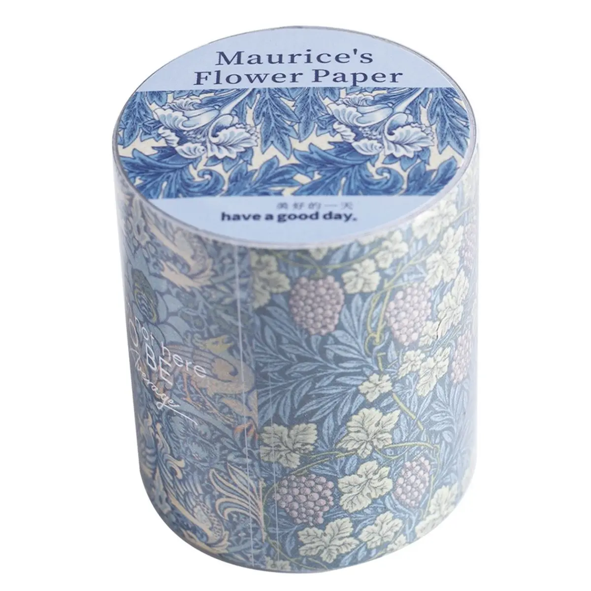 Multi Purpose JIANWU Maurice'S Flower Paper Series Vintage Plant Floral Pattern Landscape Material Collage Tape