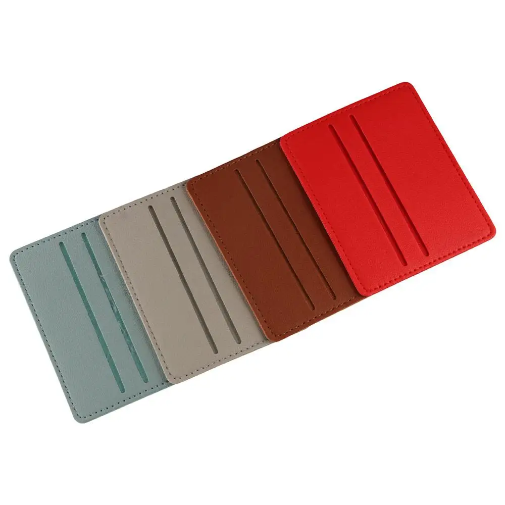 

Portable Credit ID Card Bank Card PU Leather Bank Card Bag Business Wallet Slim Card Holder Coin Pouch
