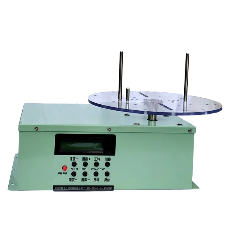 Industrial Webbing Rewinder, Multi-Purpose Tape Winder for Textile Factory, Counter Auto-Stop, Foot Pedal Control