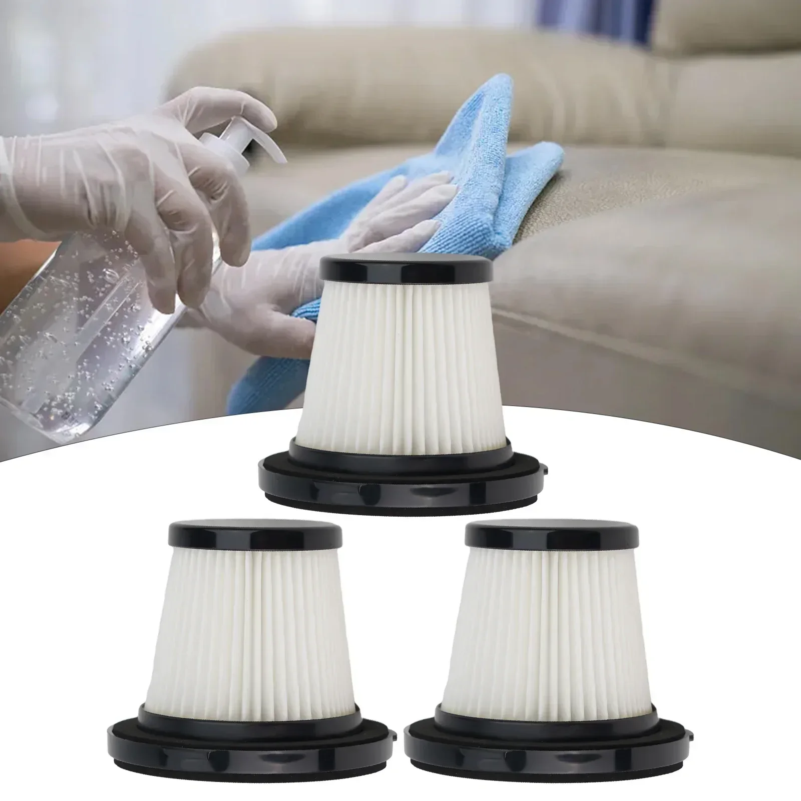 1/2/3 Pcs Set Filter For Morse G10 Cordless Vacuum Cleaner Replacement Robot Sweeper Spare Part Accessory Washable And Reusable