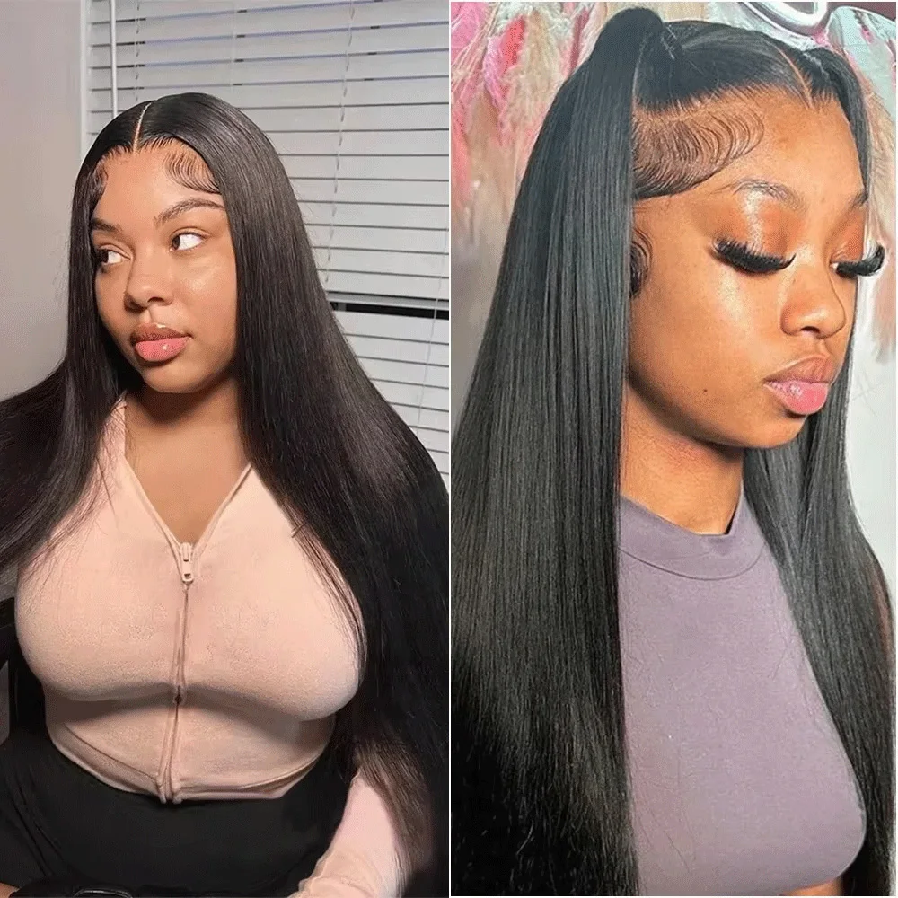 

30 38 Inch Bone Straight 13x6 Hd Lace Frontal Human Hair Wig PrePlucked 360 HD Lace for Women 5x5 Glueless 13x4 Lace Front Wigs