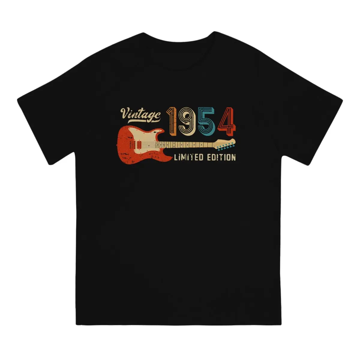 Retro 1954 Birthday Style TShirt Guitar Lover Top Quality Creative Graphic  T Shirt Short Sleeve Hot Sale