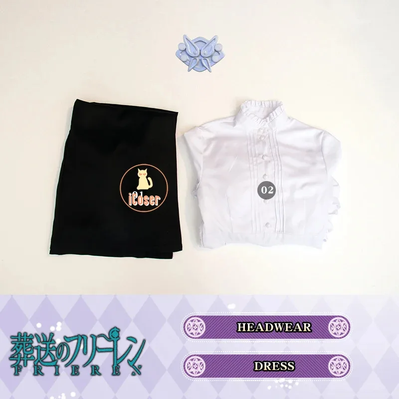 Nuevo disfraz de Cosplay de helecho 2025, peluca de Anime Frieren Beyond Journey's End, chaqueta, uniforme, sombreros, fiesta de Halloween W ❤ ❤ dd