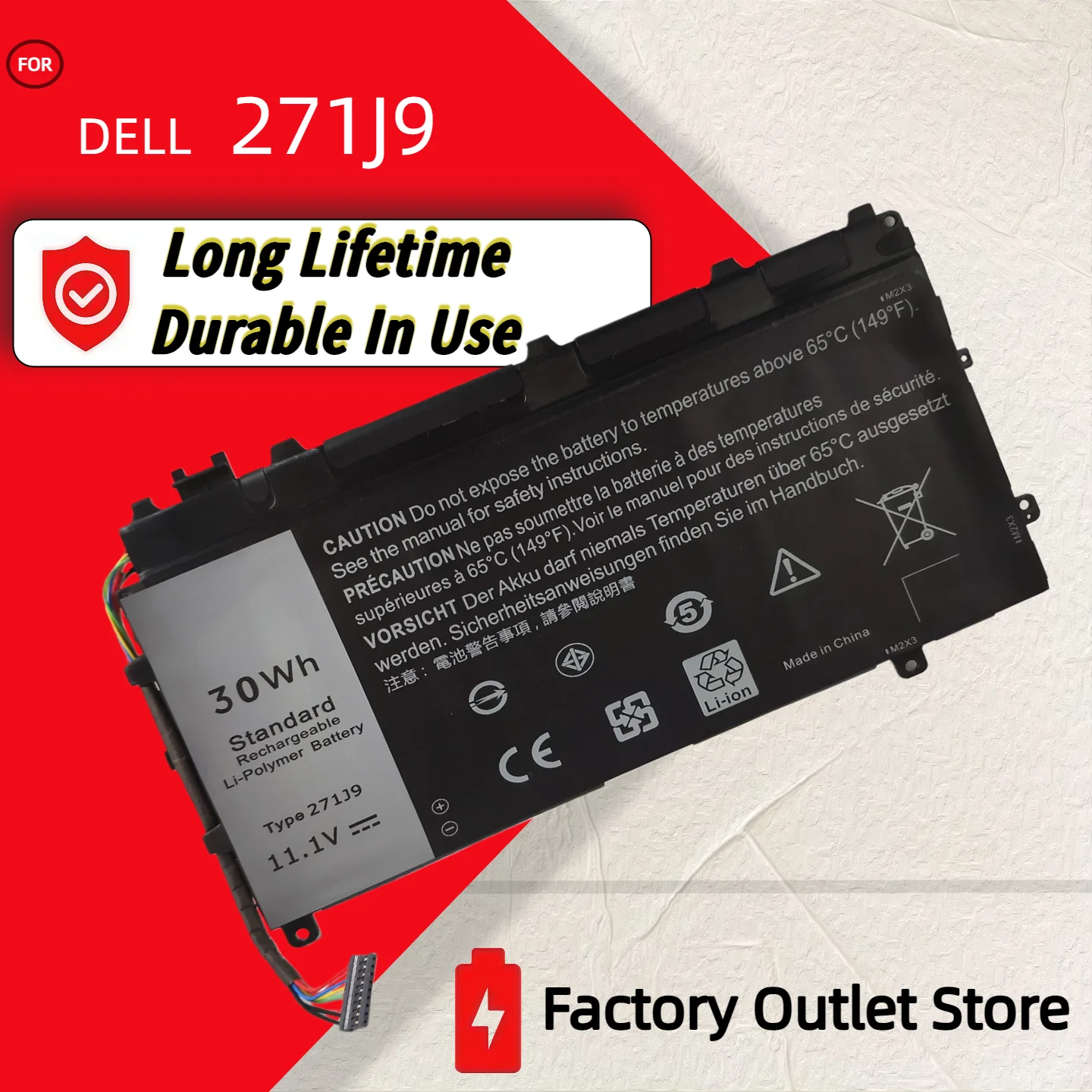 

Wholesale And Retail❗❗❗ 271J9 Laptop Battery For DELL Latitude 13 7000 7350 Series GWV47 0GWV47 YX81V