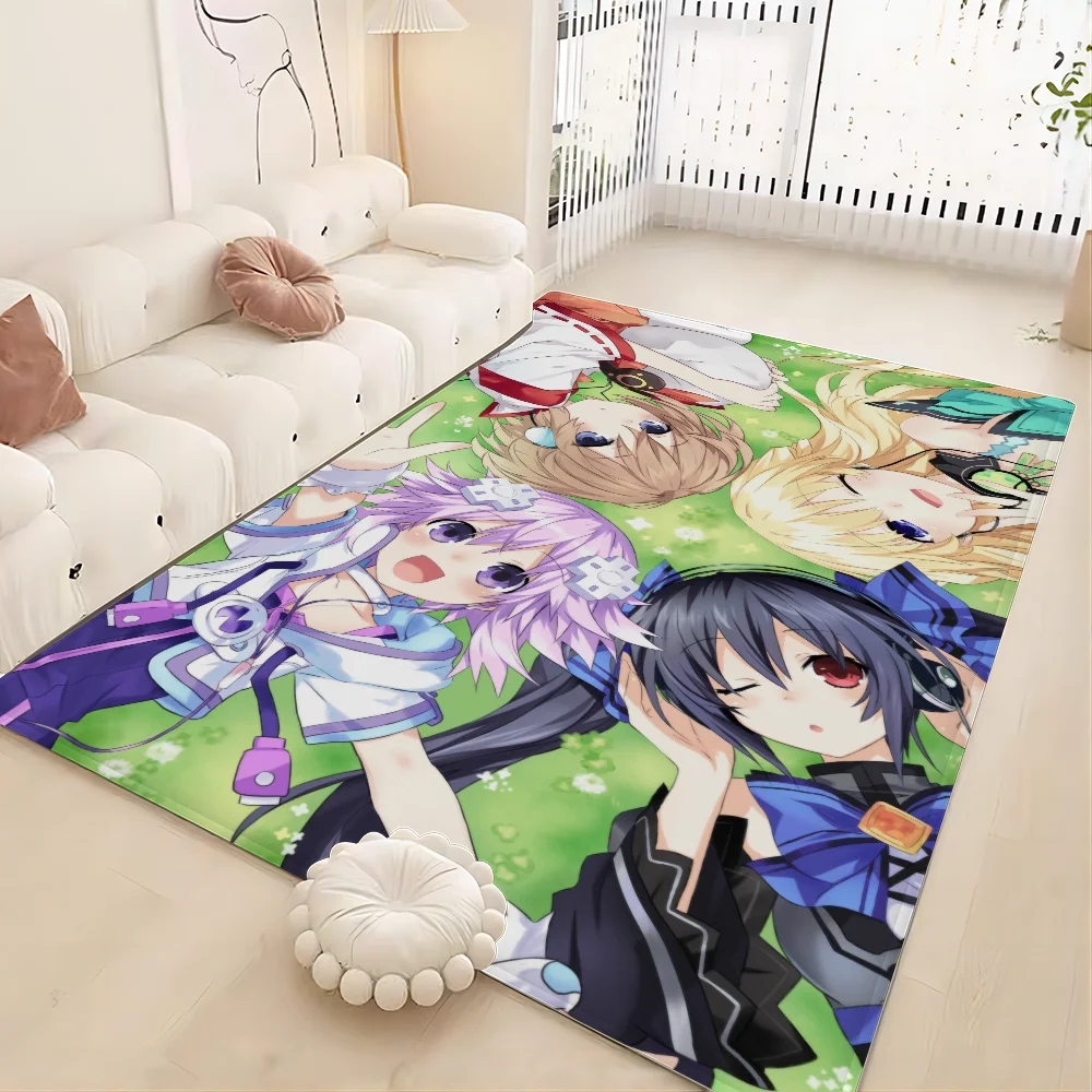 Hyperdimension Neptunia Entrance Door Mat Anti-slip Absorb Water Long Strip Cushion Bedroon Mat Toilet Rug