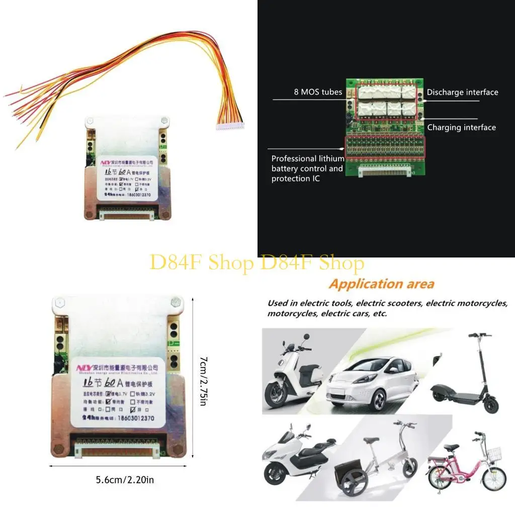 

D84F Lithium- Battery for Protection Board PCB Board Used for Electric Bike Scoo