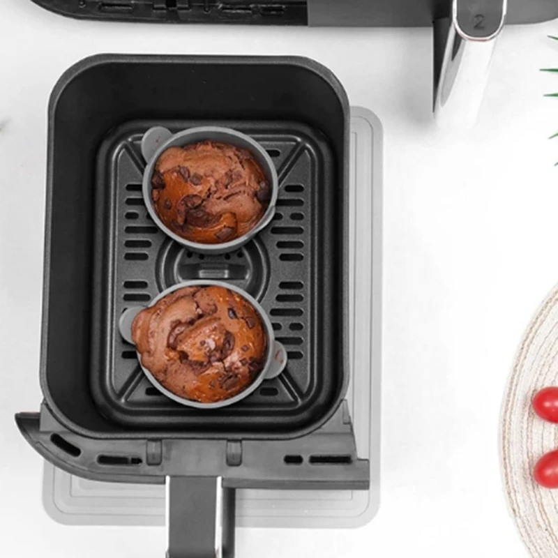 AB43 Для-Ninja-DZ201-Foodi-Яйцо-Перца-Пэрофритюрница-Яйцо-Порконьер,-Силикофон-Рамакины-Для-Нзяндзя-Фритюрница-Достойкий-A