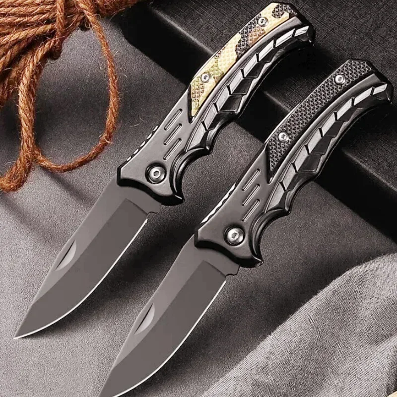 2024 New Outdoor Mini Pocket Knife, EDC Portable Camping Knife, Exquisite and Compact Stainless Steel Rescue Tool Knife