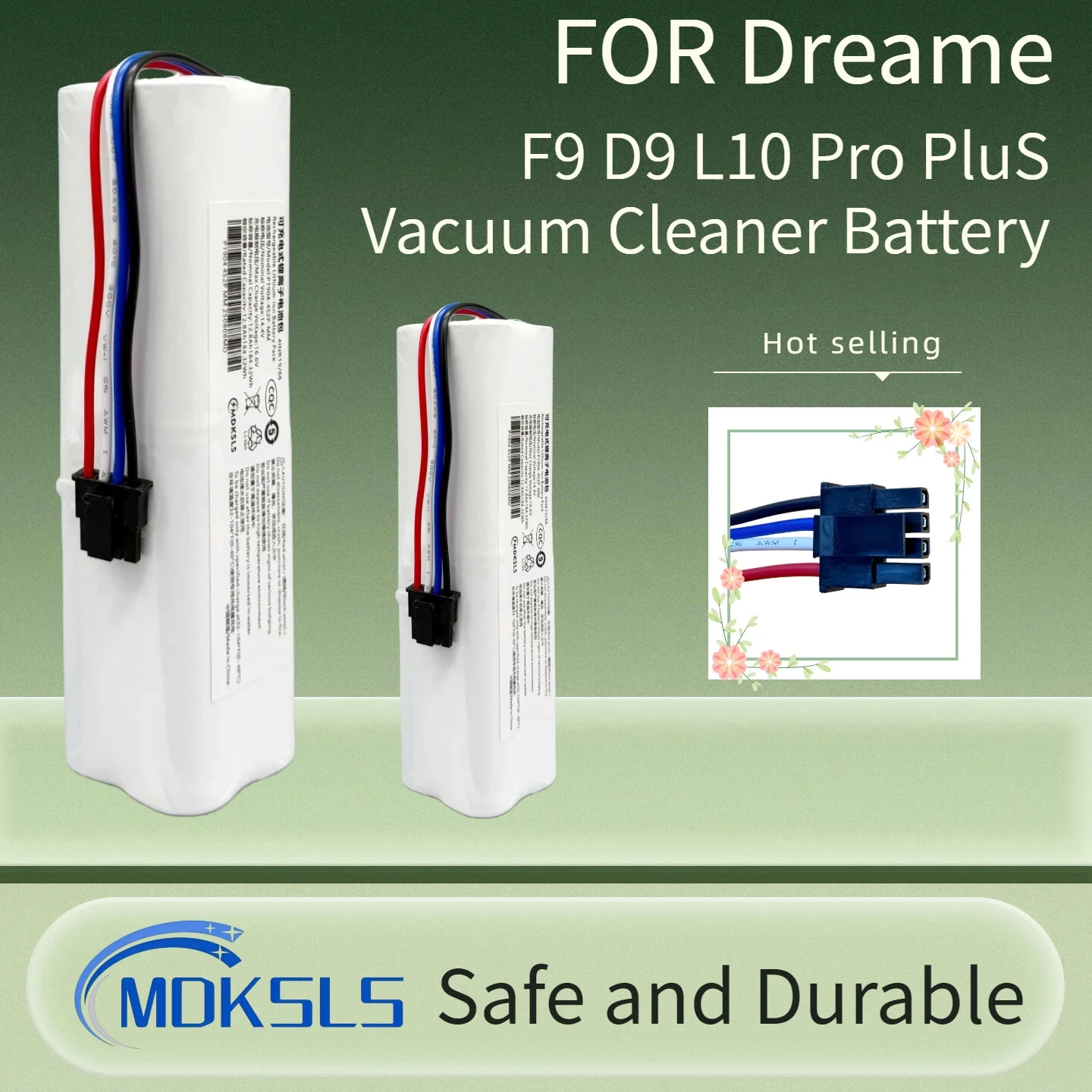 

Original Battery for Dreame Robot Vacuum Mop Cleaner L10s Ultra L10 L10S ULTR 12800mAh Lithium-ion Pack 4INR19/66-2