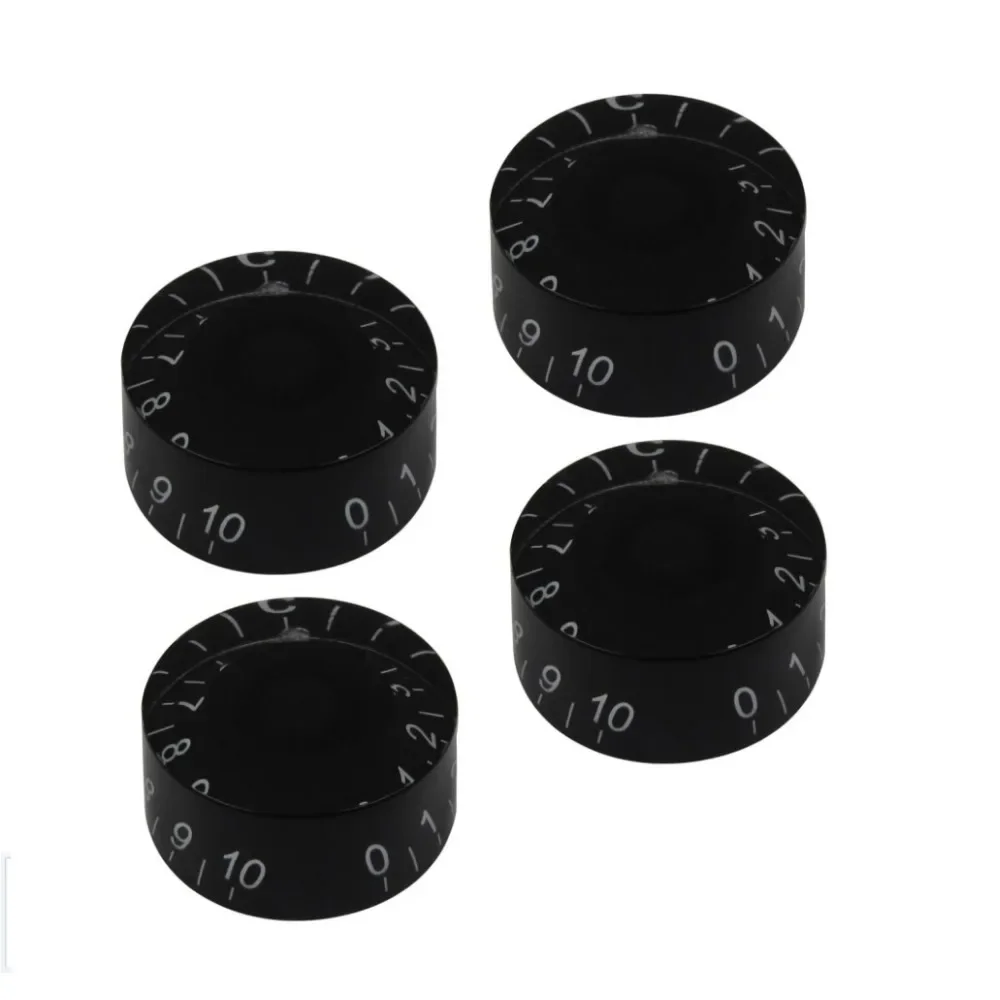 1PCS NEW  LP Guitar Knobs Speed Control Knobs Black with White Numbers For LP Style Electric Guitar