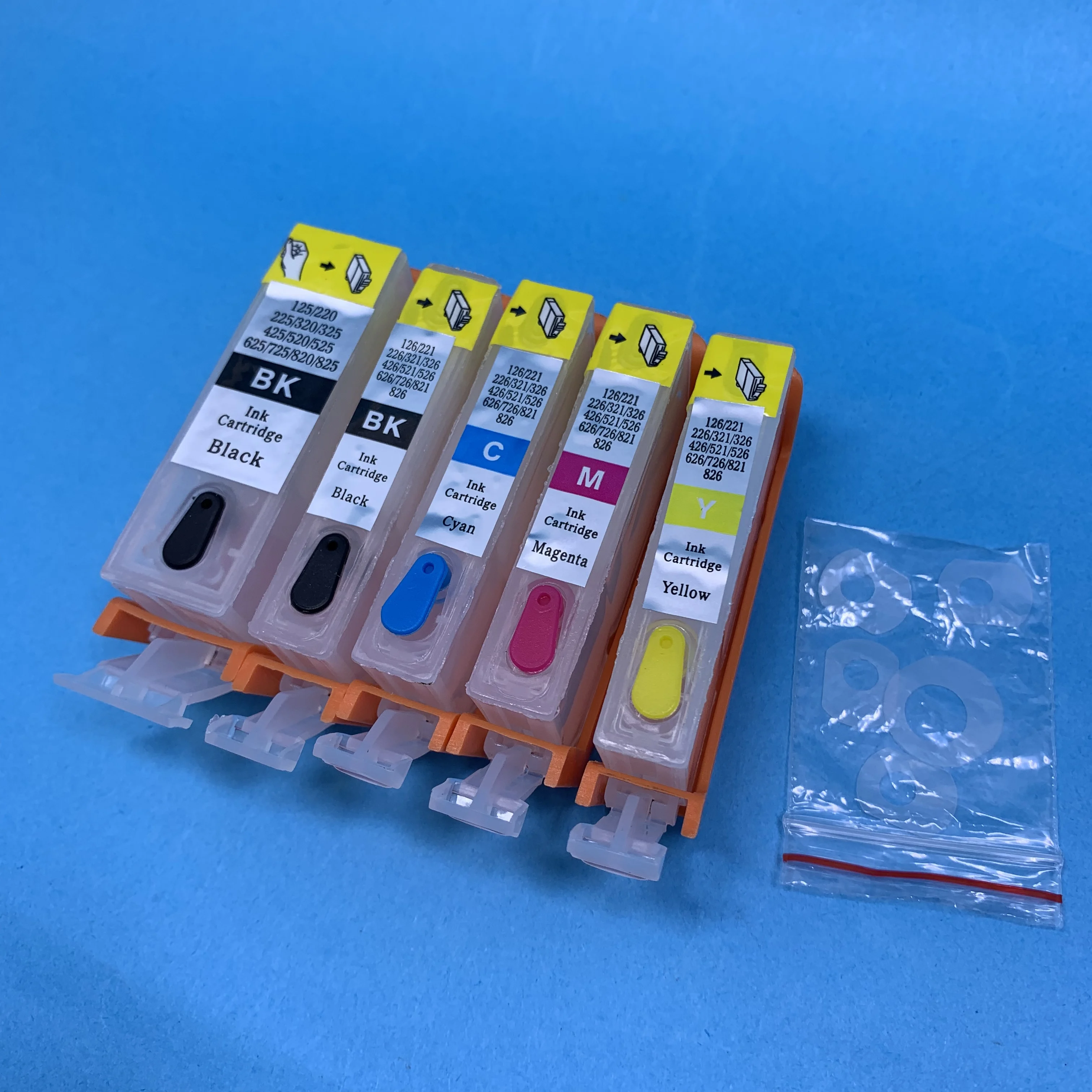 

PGI-525 CLI-526 Refillable Ink Cartridge for Canon PIXMA IP4850 IP4950 IX6550 MG5150 MG5250 MG5350 MX715 MX885 MX895 MG6150