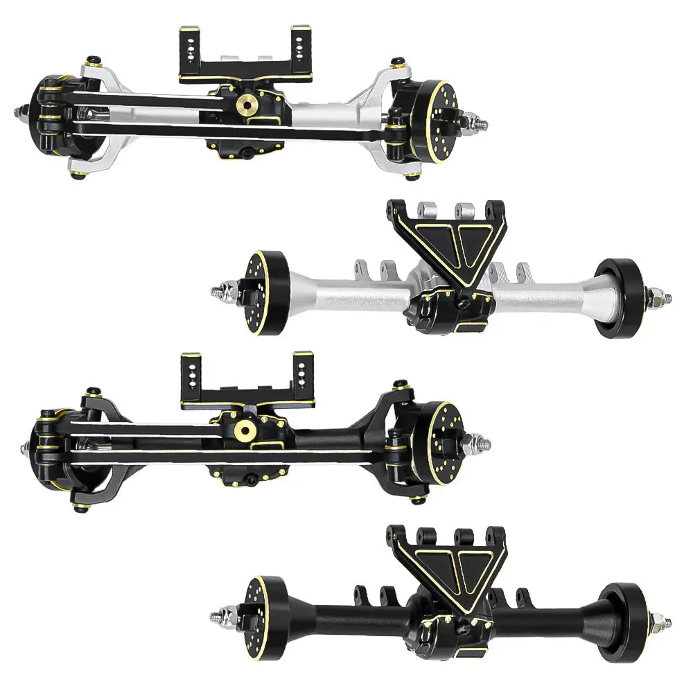 Compatible with the 1/32 Redcat Ascent-32 Upgrade Kit: Front and Rear Axles + Brass Weight Differential Cover Upgrade Accessorie