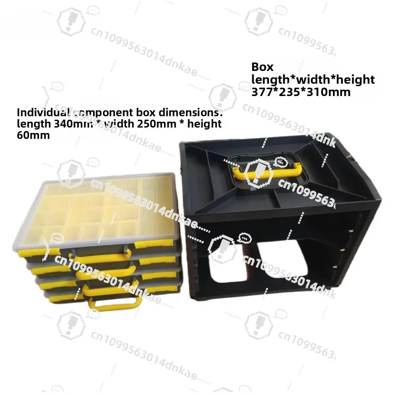 Combination Hardware Toolbox Auto Repair Parts Electrical Finishing Box Screw Removable Storage Box